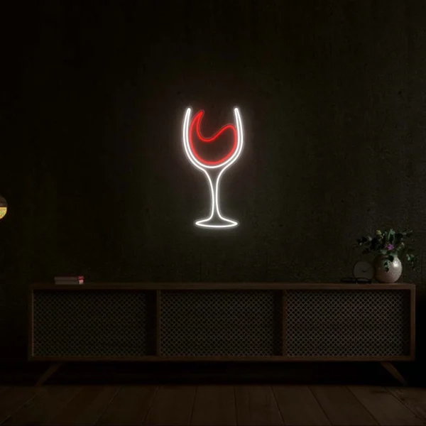 Neón Copa de Vino